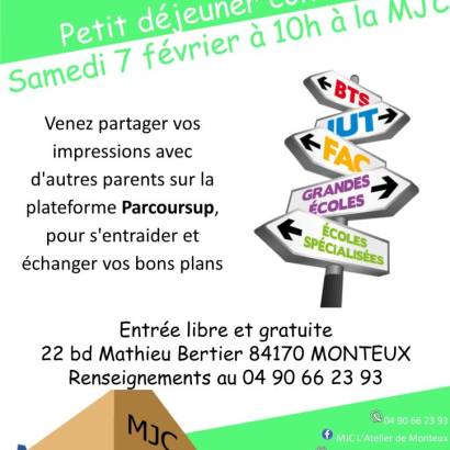 Petit déjeuner convivial à la MJC L'atelier