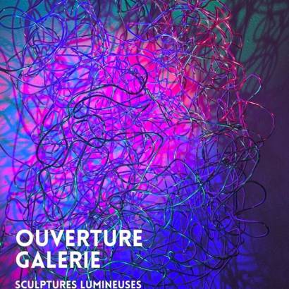Exhibition of light sculptures