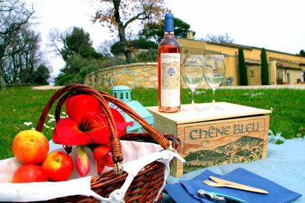 Picnic at Domaine Chêne Bleu