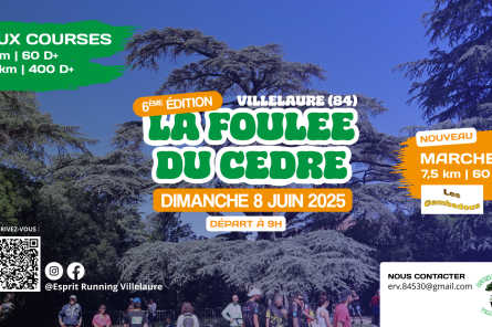 Foulée du Cèdre 2023 en Villelaure