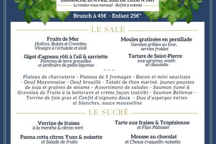 Brunch à l'Hostellerie du Château des Fines Roches