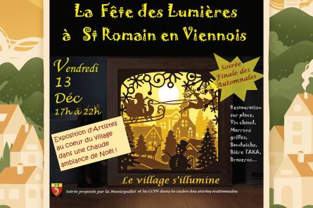 La Fête des Lumières à Saint-Romain-en-Viennois - Les Automnales en Vaison Ventoux