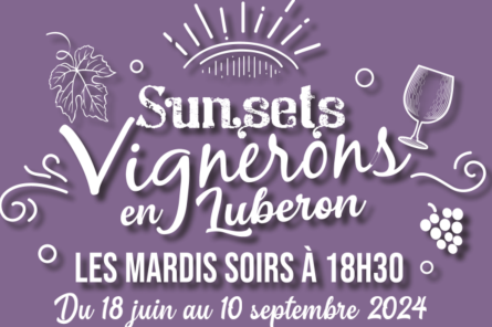 Die Sunsets Vignerons en Luberon an den Terrasses d'Adrien