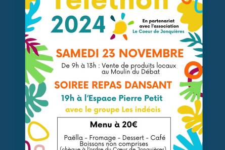 Téléthon 2024 : Soirée repas dansant