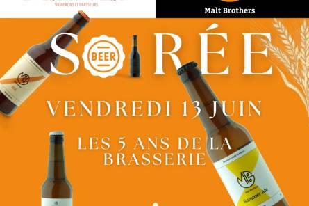 5 Jahre Brauerei Malt Brothers - Les Caves des Collines